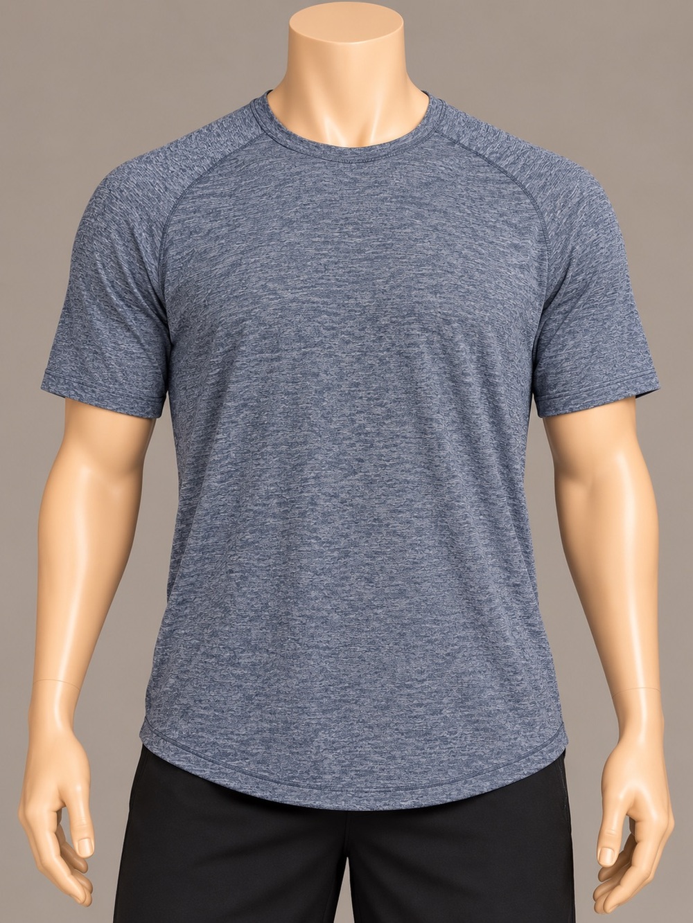 lululemon License to Train Short Sleeve Shirt Men’s M Heathered Oasis Blue
